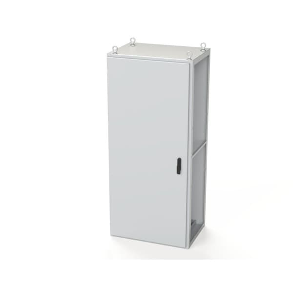 3 Point Latch with Padlock Swing Handle Electrical Enclosures, 70.87 in H, 22 in D, 31-1/2 in W
